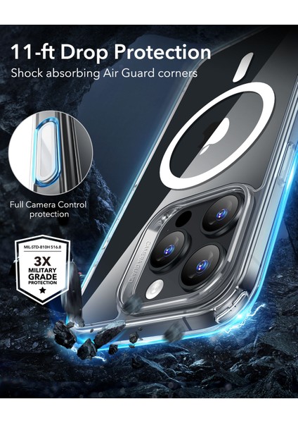 Iphone 16 Pro Max Halolock Magsafe Classic Hybrid Silikon Kılıf - Kamera Kontrol Buton