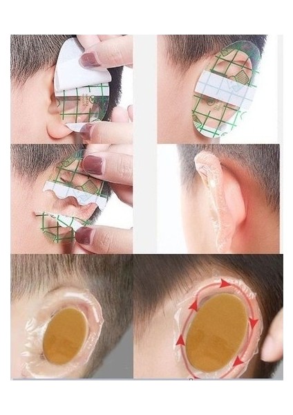 100'LÜ Su Geçirmez Yapışkanlı Kulak Koruyucu Tek Kullanımlık Su Geçirmez Bant fiyatları