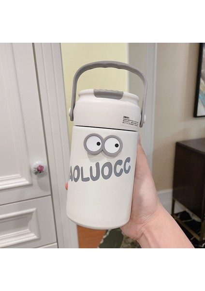 Taşınabilir Pipetli Bardak Paslanmaz Çelik Su Bardağı 750ML (Yurt Dışından)