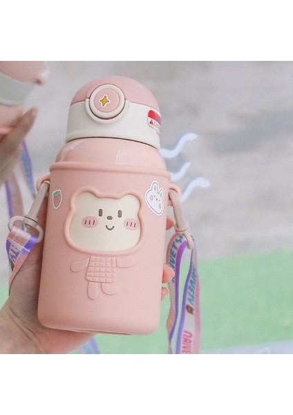 316 Paslanmaz Çelik Termal Su Isıtıcısı Koruyucu Kapaklı Kış Malzemeleri 450ML (Yurt Dışından)