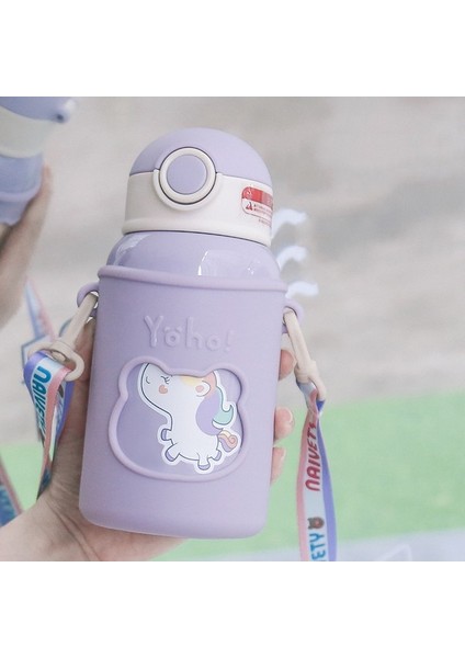 316 Paslanmaz Çelik Termal Su Isıtıcısı Koruyucu Kapaklı Kış Malzemeleri 450ML (Yurt Dışından)