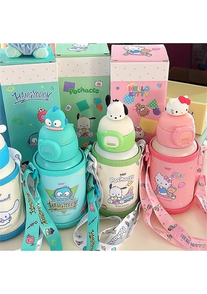 Karikatür Çocuk Termos Bardak Çocuk Su Şişesi Çocuklara Pipetli 500 ml (Yurt Dışından) modelleri