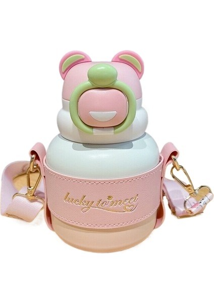 Çizgi Film Karakteri Şeklinde 316 Paslanmaz Çelik Yalıtımlı Çocuk Su Bardağı Kış Malzemeleri (Yurt Dışından)