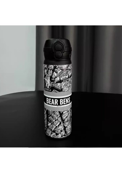 Taşınabilir Su Bardağı 316 Paslanmaz Çelik Pipetli Bardak 480ML (Yurt Dışından)