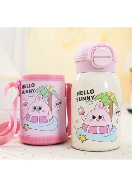 Çocuk 316 Paslanmaz Çelik Termal Su Bardağı Bardak Kollu (Yurt Dışından)