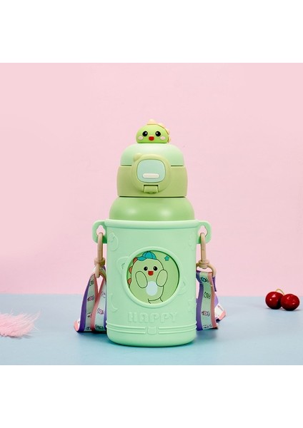 Sevimli Karikatür 316 Paslanmaz Çelik Saman Kupası Çocuk Su Isıtıcısı Çocuk (Yurt Dışından)