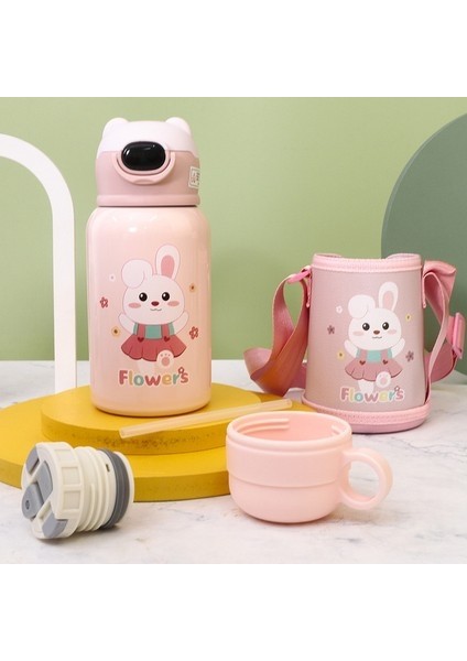 Çocuk 316 Paslanmaz Çelik Su Şişesi Yalıtımlı Su Bardağı (Yurt Dışından)