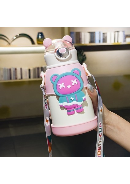 Karikatür Isı Yalıtımı Çocuk Su Isıtıcısı 500ML (Yurt Dışından)