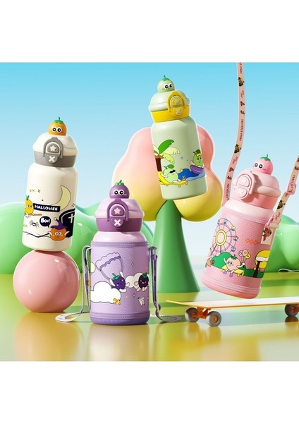 Çift Içecek Çocuk Yalıtım Kupası Çocuk Su Isıtıcısı 316 Paslanmaz Çelik Malzeme 500ML (Yurt Dışından) modelleri