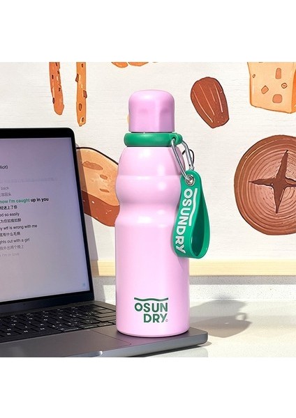 Taşınabilir Büyük Kapasiteli Paslanmaz Çelik Su Şişesi 520ML (Yurt Dışından)