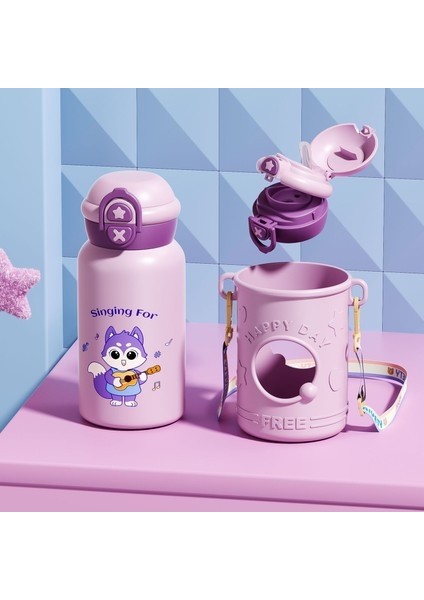 Karikatür Sevimli Çocuklar Su Isıtıcısı 316 Paslanmaz Çelik Malzeme (Yurt Dışından)