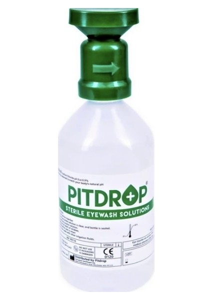 Yeşil Göz Duşu Yıkama Solüsyonu 500 ml Pitdrop