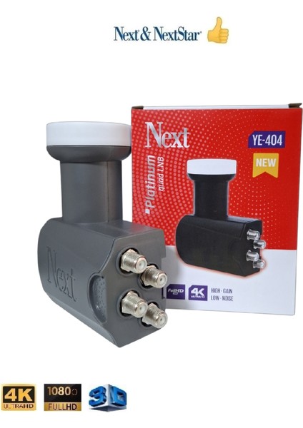 70CM Çanak Seti+40 Metre Anten Kablosu+4'lü Next Lnb+4 Contalı F Konnektör+4 Çelik Dübel fırsatları