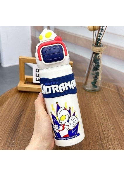 Ultraman 316 Paslanmaz Çelik Hasır Bardak Çocuk Su Şişesi 500ML (Yurt Dışından)