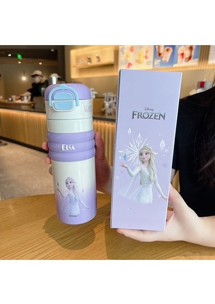 316 Paslanmaz Çelik Çift Içme Ağzı Yalıtımlı Su Şişesi Çocuk 520ML (Yurt Dışından)