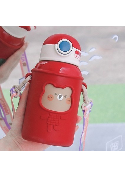 316 Paslanmaz Çelik Termal Su Isıtıcısı Koruyucu Kapaklı Kış Malzemeleri 450ML (Yurt Dışından)