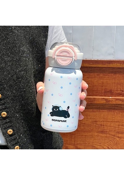 Çift Içecek Termos Bardak Yeni Saman Su Bardağı 500ML (Yurt Dışından)