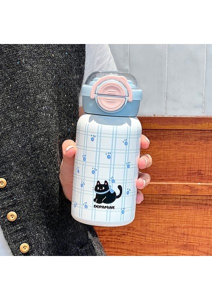 Çift Içecek Termos Bardak Yeni Saman Su Bardağı 500ML (Yurt Dışından)