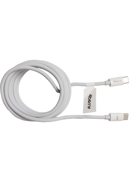 Eco-Cc Beyaz Usb-C-C Örgülü Kablo – 2 m, 60 w Hızlı Şarj fiyatları