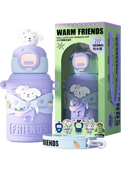 Sevimli Çocuk Termal Su Bardağı, Çocuk Kettle, 316 Paslanmaz Çelik, Çocuklara (Yurt Dışından)