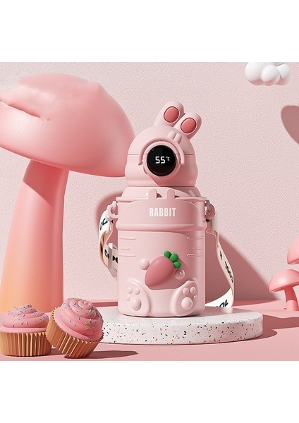 Sıcaklık Modeli 316 Paslanmaz Çelik Çocuk Yalıtım Kupası Saman Su Kupası (Yurt Dışından)