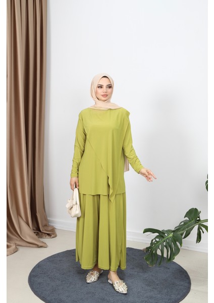 Çapraz Pantolonlu Sandy Takım