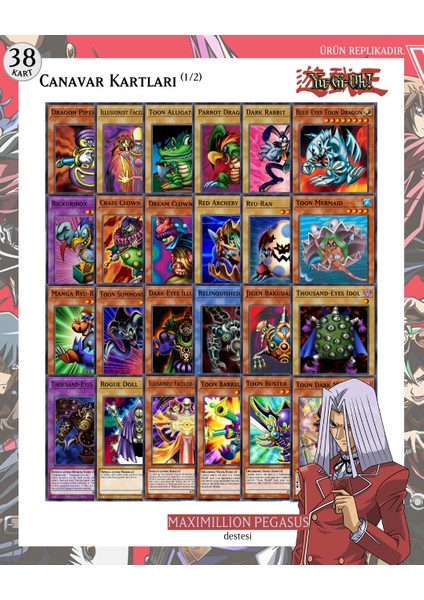 Yu-Gı-Oh! Ingilizce Maximillion Pegasus Destesi 70 kart fiyatları