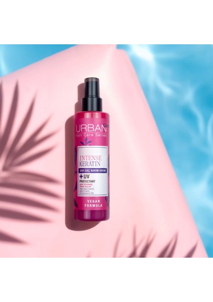 Intense Keratin Aşırı Yıpranmış Cansız Saçlara Özel Sıvı Saç Bakım Kremi-Vegan-200 ML x 2 indirimleri