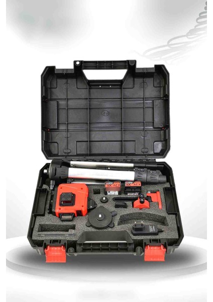 İyisi Yok Profesyonel 360° 16 Köşe Otomatik Hizalama Tripod'lu Lazer Metre Hizalama fiyatları