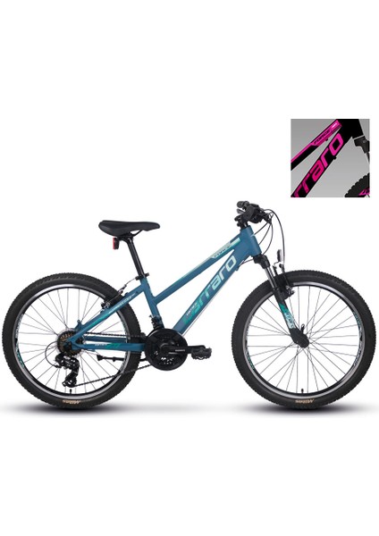 Force 401 24 Jant Çocuk & Dağ Bisikleti (Mat Siyah, Fuşya, Beyaz)