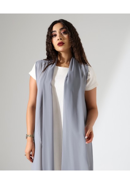 Şal Yaka Şifon Yelek