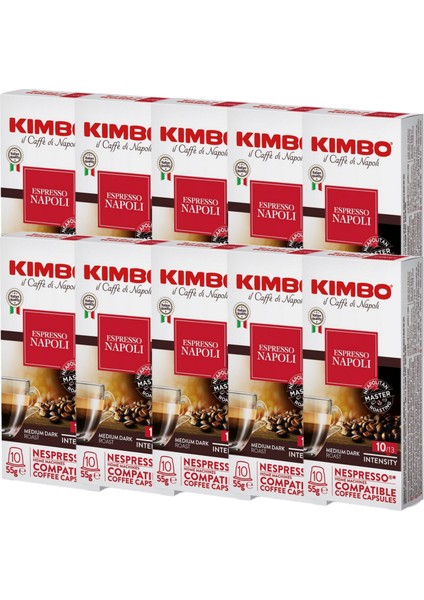 Napoli Nespresso Uyumlu Kapsül Kahve (10’lu Kutuda) (10 Kutu)