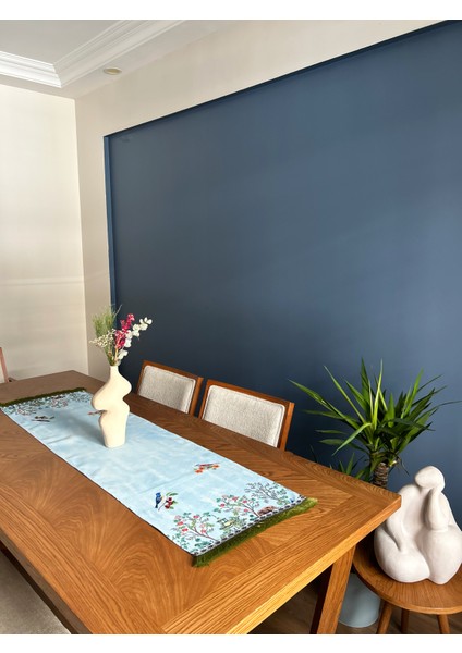 Yeşil Püsküllü, Birds Desen 40X140CM Runner fiyatları