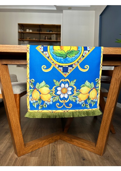 Yeşil Püsküllü, Milano 02 Desen 40X140CM Runner modelleri