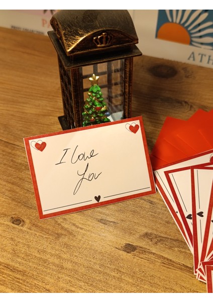 Kalpli Not Kartı Seti 10'lu Mini Not Zarfı (9x7) ile Birlikte fiyatları