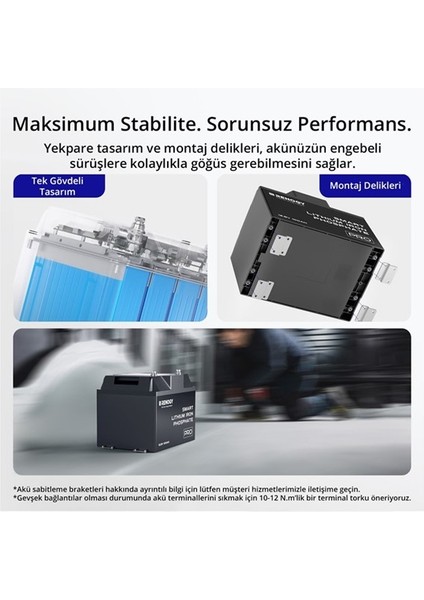 100 A Core-Mini Lityum Akü modelleri