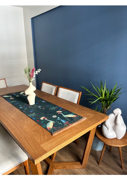 Kahverengi Püsküllü, Peacock Desen 40X140CM Runner fiyatları