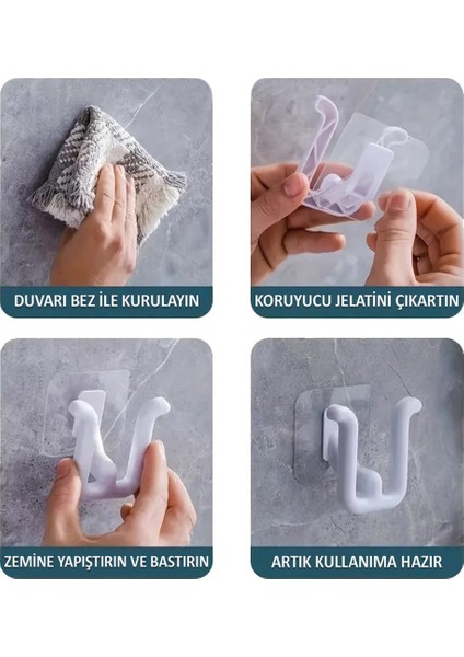 Güçlü Plastik Yapışkanlı Banyo Mutfak Hol Vb. Alanlar Için Çok Amaçlı Askı Terlik Askısı fiyatları