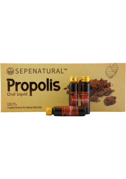 Propolis Su Bazlı Sıvı Ekstraktı 10 Ampul x 10 ml x 300 mg