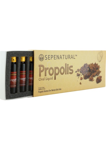 Propolis Su Bazlı Sıvı Ekstraktı 10 Ampul x 10 ml x 300 mg fırsatları