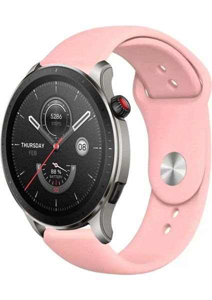 Amazfit Gtr 4 Akıllı Saat ile Uyumlu Yumuşak Dokulu Silikon Kordon Kayış