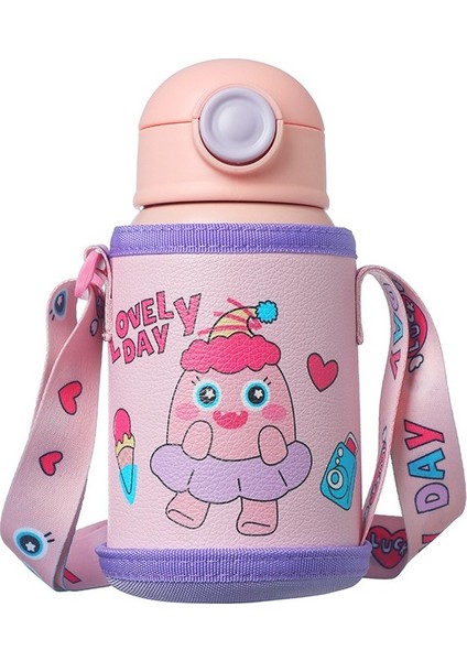 Anti-Sızıntı Çocuklar Karikatür Su Isıtıcısı 450ML (Yurt Dışından)