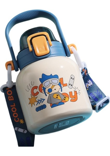 316 Paslanmaz Çelik Çocuk Termos Bardak Su Isıtıcısı Pipetli Çocuk (Yurt Dışından)