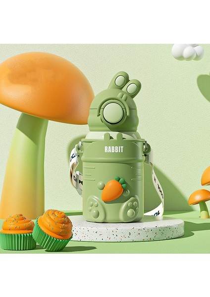 Karikatür 316 Paslanmaz Çelik Çocuk Saman Su Kupası (Yurt Dışından)