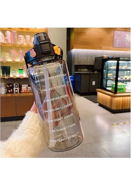 Semgears 2000 Ml. Büyük Kapasiteli Sızdırmaz Taşınabilir Su Şişesi - Yeşil (Yurt Dışından)