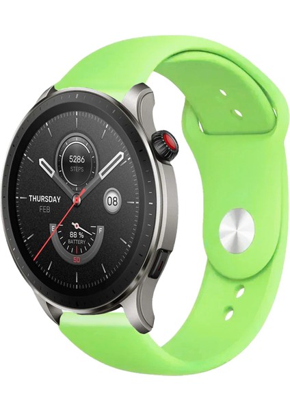 Amazfit Gtr 4 Akıllı Saat ile Uyumlu Yumuşak Dokulu Silikon Kordon Kayış