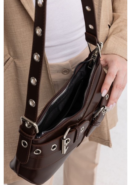 Kemer Detaylı Baget Kadın Fermuarlı Ayarlanabilir Omuz & Kol Çantası fırsatları