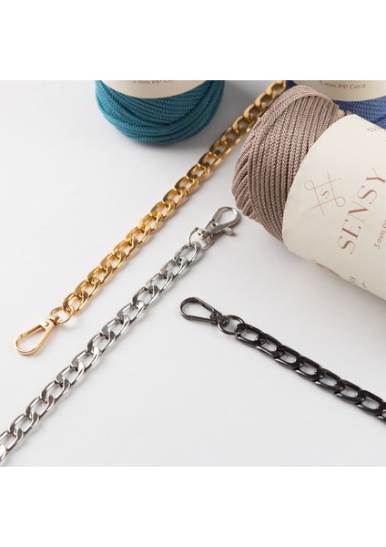 Alem Model Demir Çanta Zinciri Kadın Aksesuarı 120 cm Düz Desen ile Şık Tasarım fiyatları