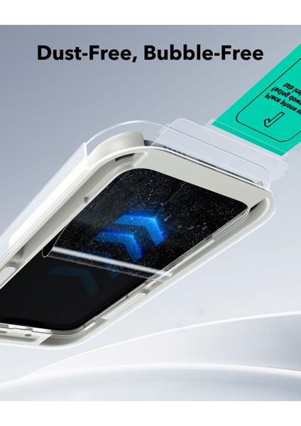 iphone 16E/14/13 Pro/13 Anti-Static Temperli Full Cam Ekran Koruyucu Kolay Kurulum Kiti - 2 Adet fırsatları