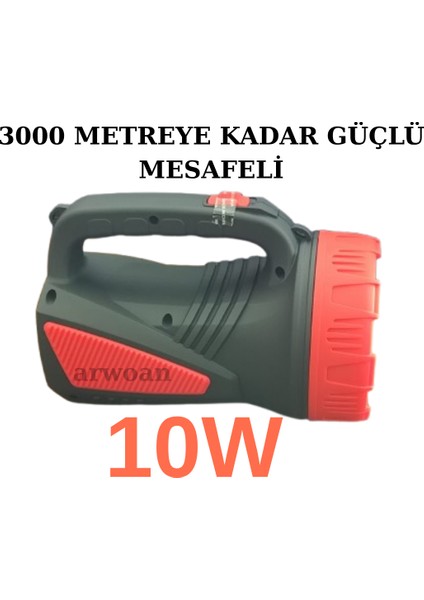 Şarjlı LED Projektör El Feneri | 50 Saat Kısa Kademe - 15 Saat Uzun Kademe | Kamp, Balıkçılık, Acil Durum fiyatları